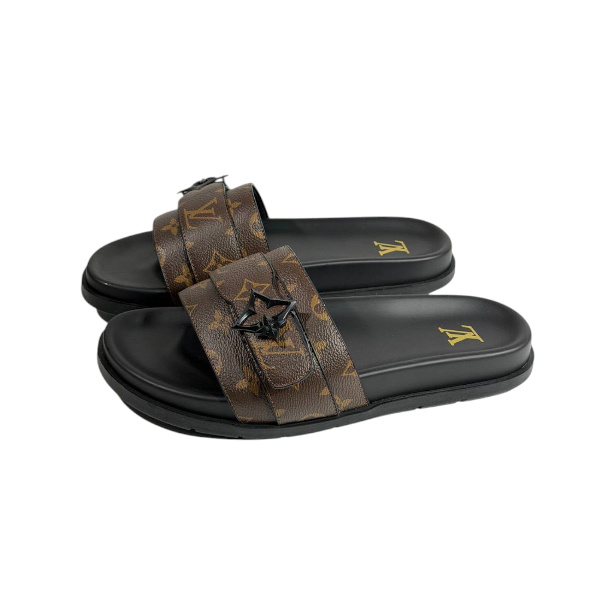 Louis Vuitton Monogram Slides 🤎✨ Luxury Comfort Sandals for Men