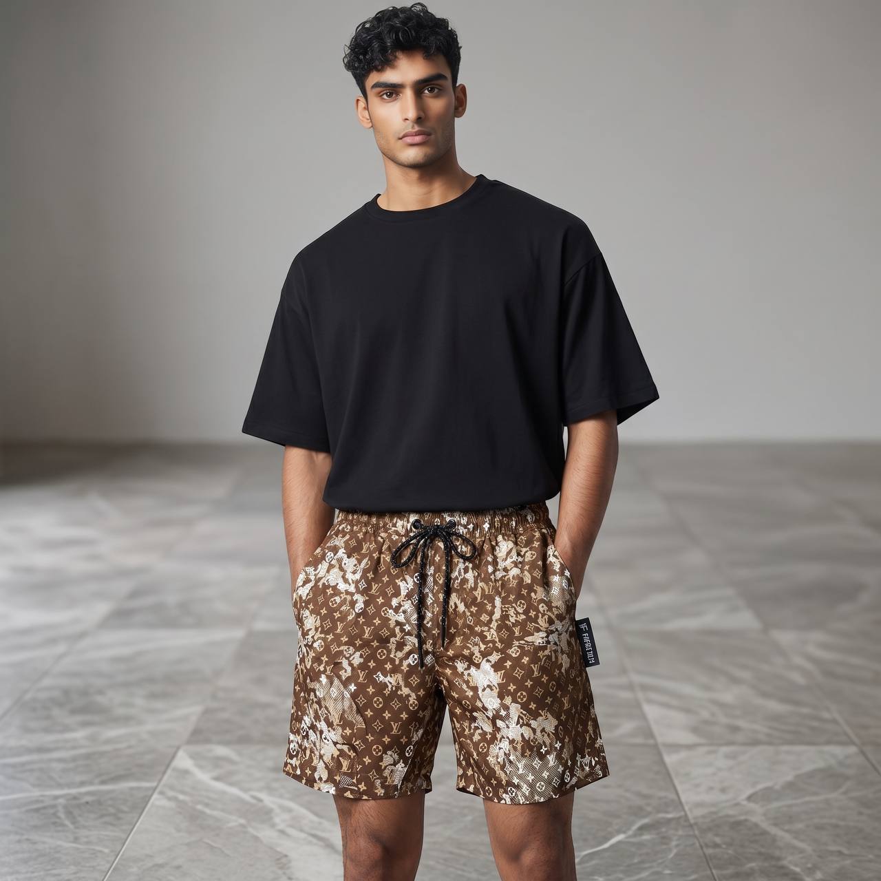 Louis Vuitton Monogram Splash Swim Shorts 🤎 | Brown Luxury Beachwear