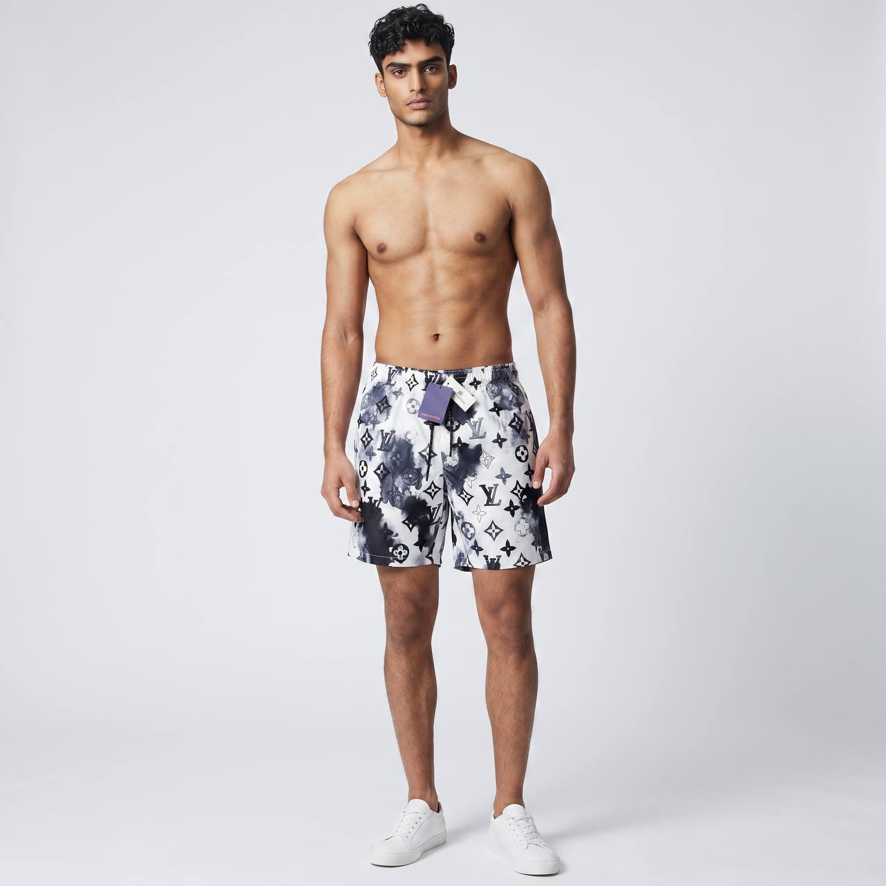 Louis Vuitton Monogram Swim Shorts 🌊 | Black & White Beachwear