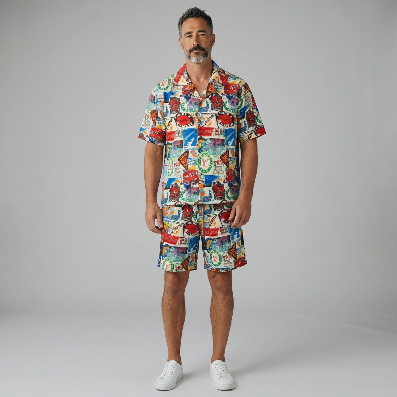 🌴 Louis Vuitton Postcard Resort Co-Ord Set ✈️🏖️
