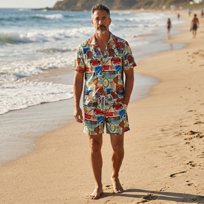 🌴 Louis Vuitton Postcard Resort Co-Ord Set ✈️🏖️