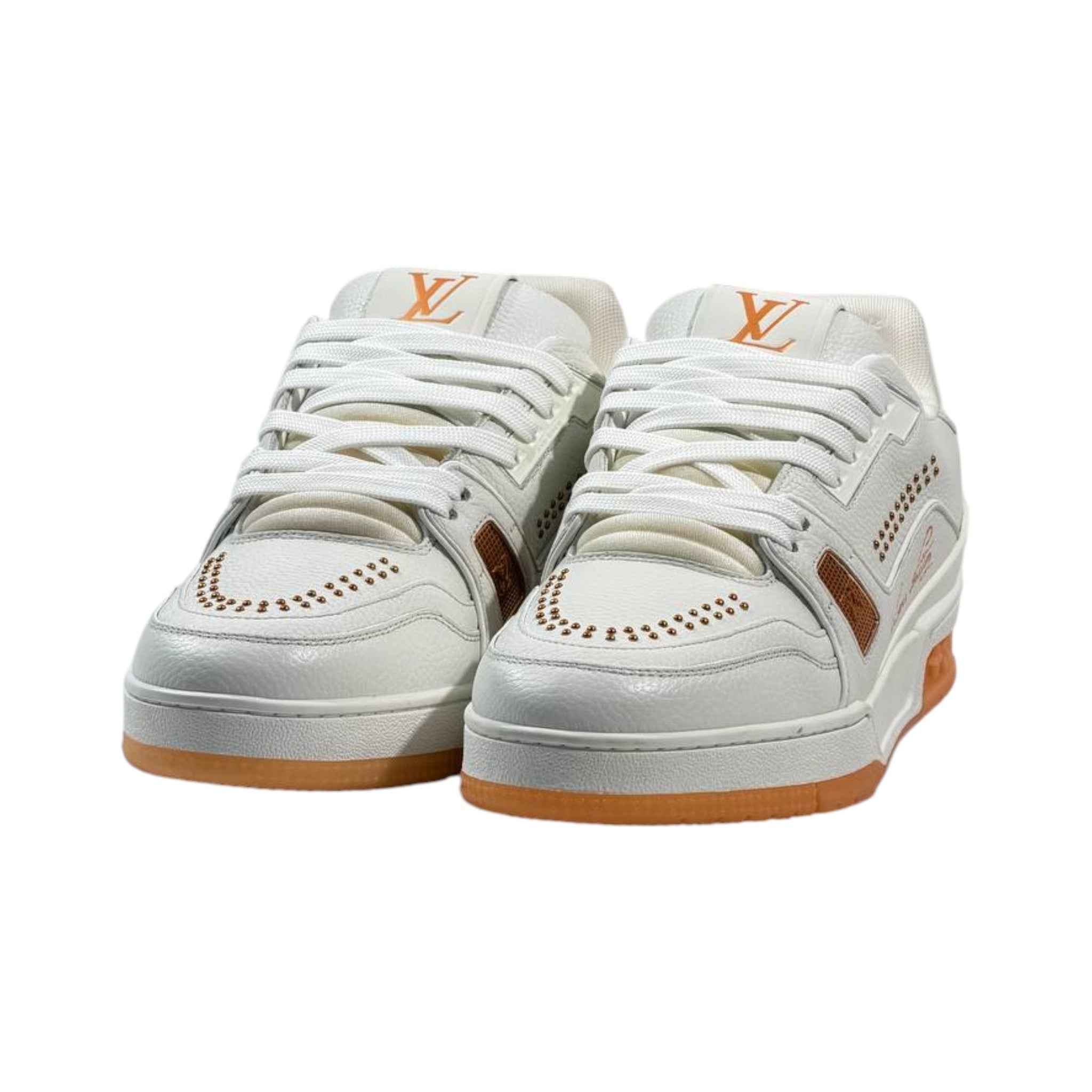 🤍🧡 Louis Vuitton Premium Court Sneakers 👟✨