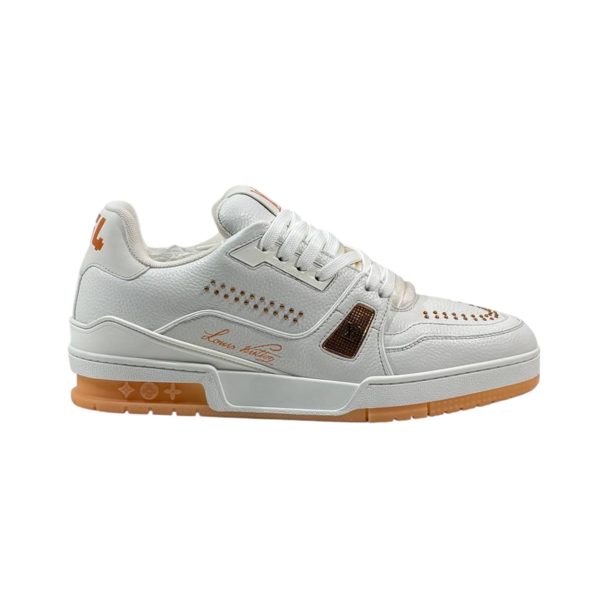🤍🧡 Louis Vuitton Premium Court Sneakers 👟✨