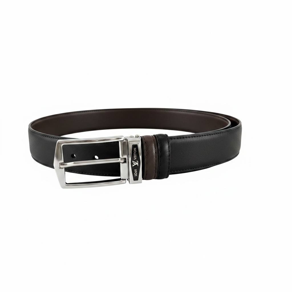 ✨ Louis Vuitton Reversible Leather Belt 115CM – Black & Brown
