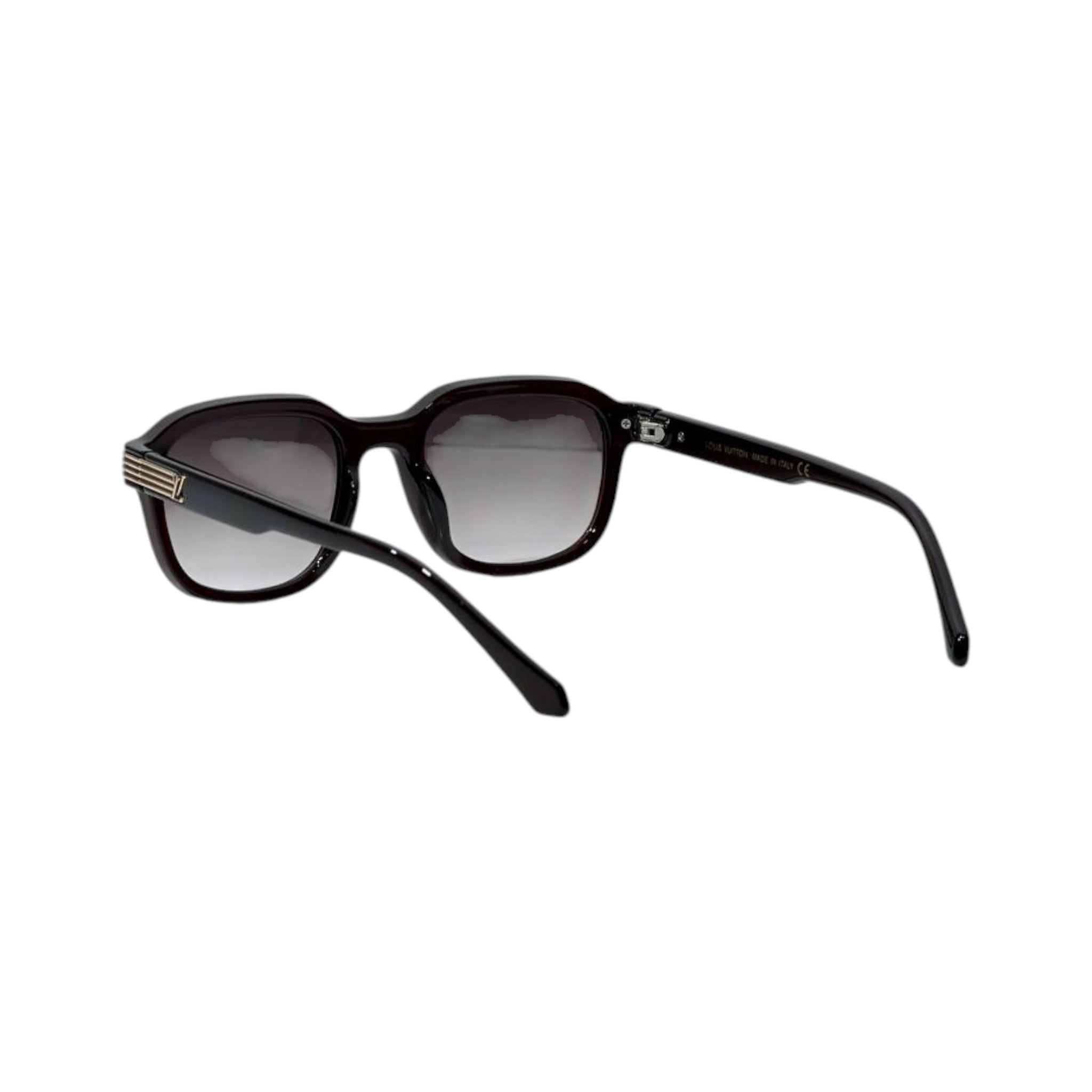 🕶️ Louis Vuitton Signature Square Sunglasses – Black & Gold Luxury Edition ✨