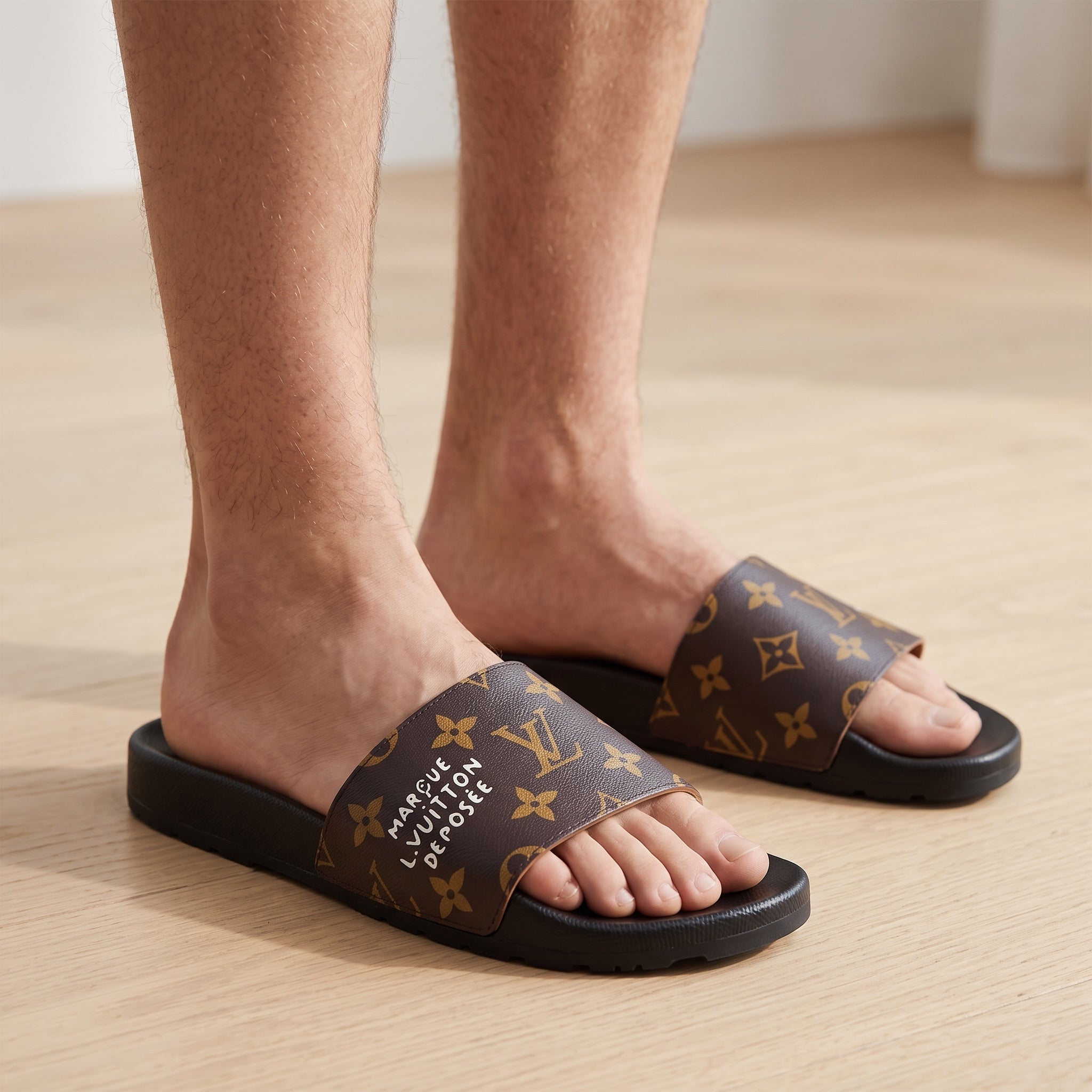 Louis Vuitton Slides – Monogram Brown 🩴✨