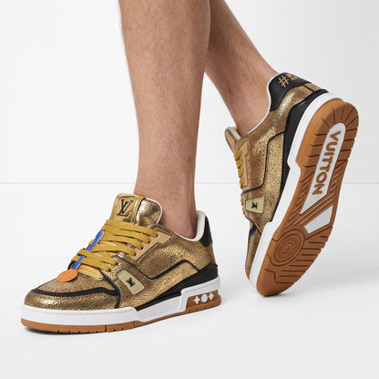 Louis Vuitton Trainer Crackle — Gold