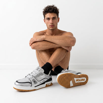 Louis Vuitton Trainer Retro Sneaker — Silver