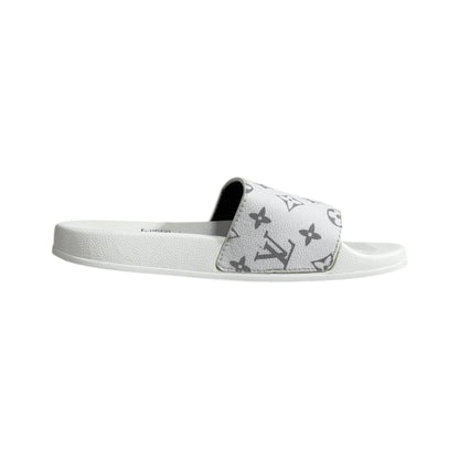 Louis Vuitton White Monogram Slides – Luxury Everyday Comfort Sandals 🤍👡