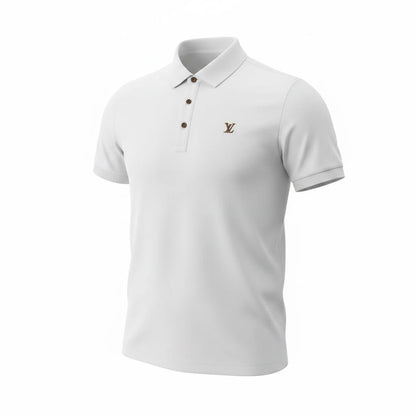 🤍 Louis Vuitton White Polo Shirt – Clean Luxury Essential 👕✨