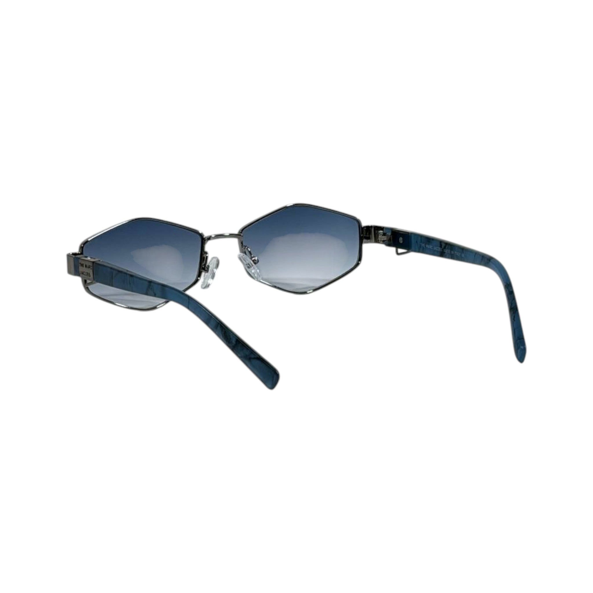 Marc Jacobs Blue Geometric Sunglasses 🕶️ | Gradient Lens Designer Eyewear