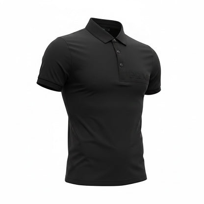 Prada Black Polo Shirt 🖤⚡ Embossed Logo Edition