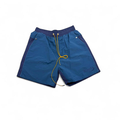 Rhude Blue Panel Swim Shorts – Sleek & Sporty