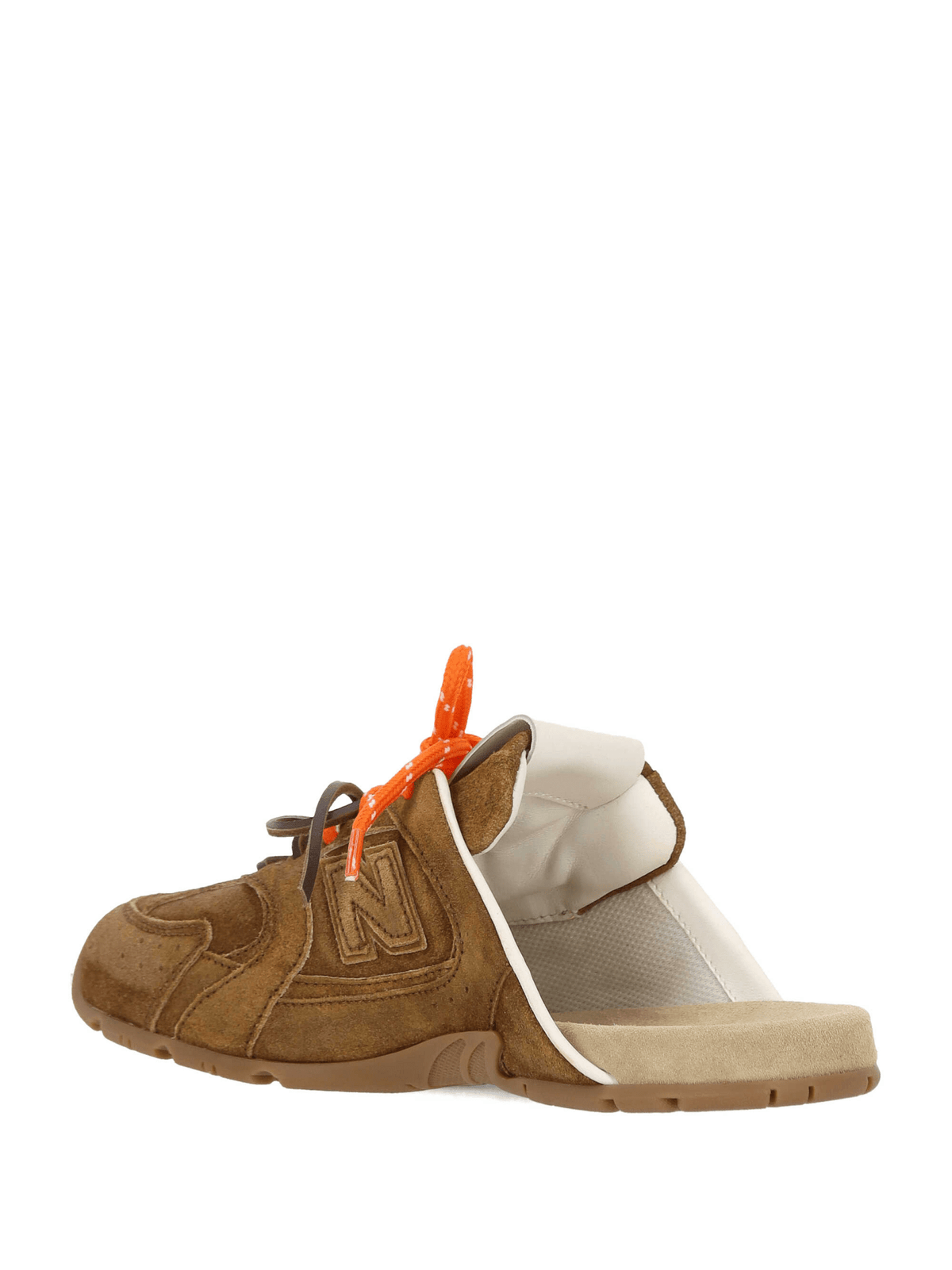 Miu Miu Suede Mule Slide Sneaker — Brown