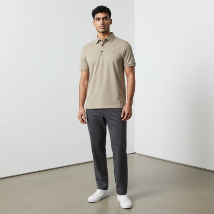 🤍 Moncler Beige Polo Shirt – Refined Minimal Luxury 👕✨