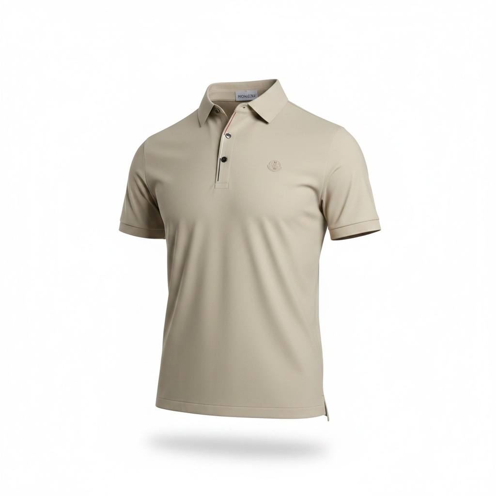 🤍 Moncler Beige Polo Shirt – Refined Minimal Luxury 👕✨