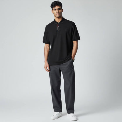 🖤 Moncler Black Polo Shirt – Clean Sport-Luxury Essential 👕🔥