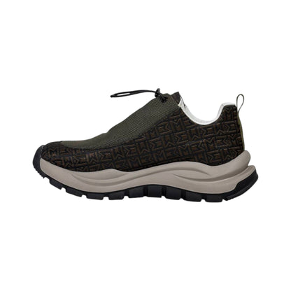 🤎 Moncler Monaco Brown Patterned Sneakers 👟✨