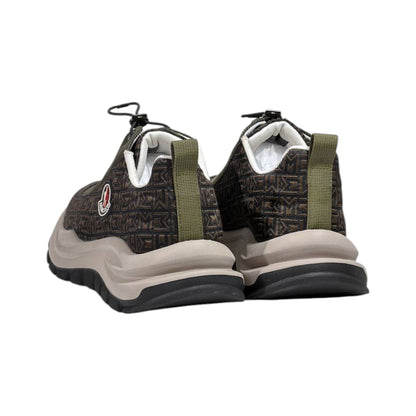 🤎 Moncler Monaco Brown Patterned Sneakers 👟✨