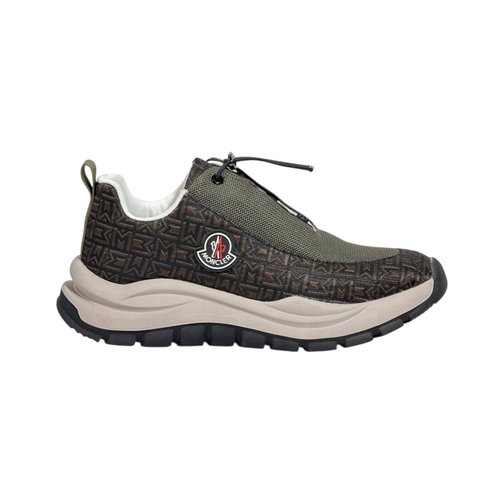 🤎 Moncler Monaco Brown Patterned Sneakers 👟✨