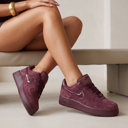 Nike Air Force 1 Low – Maroon Suede 🍷👟