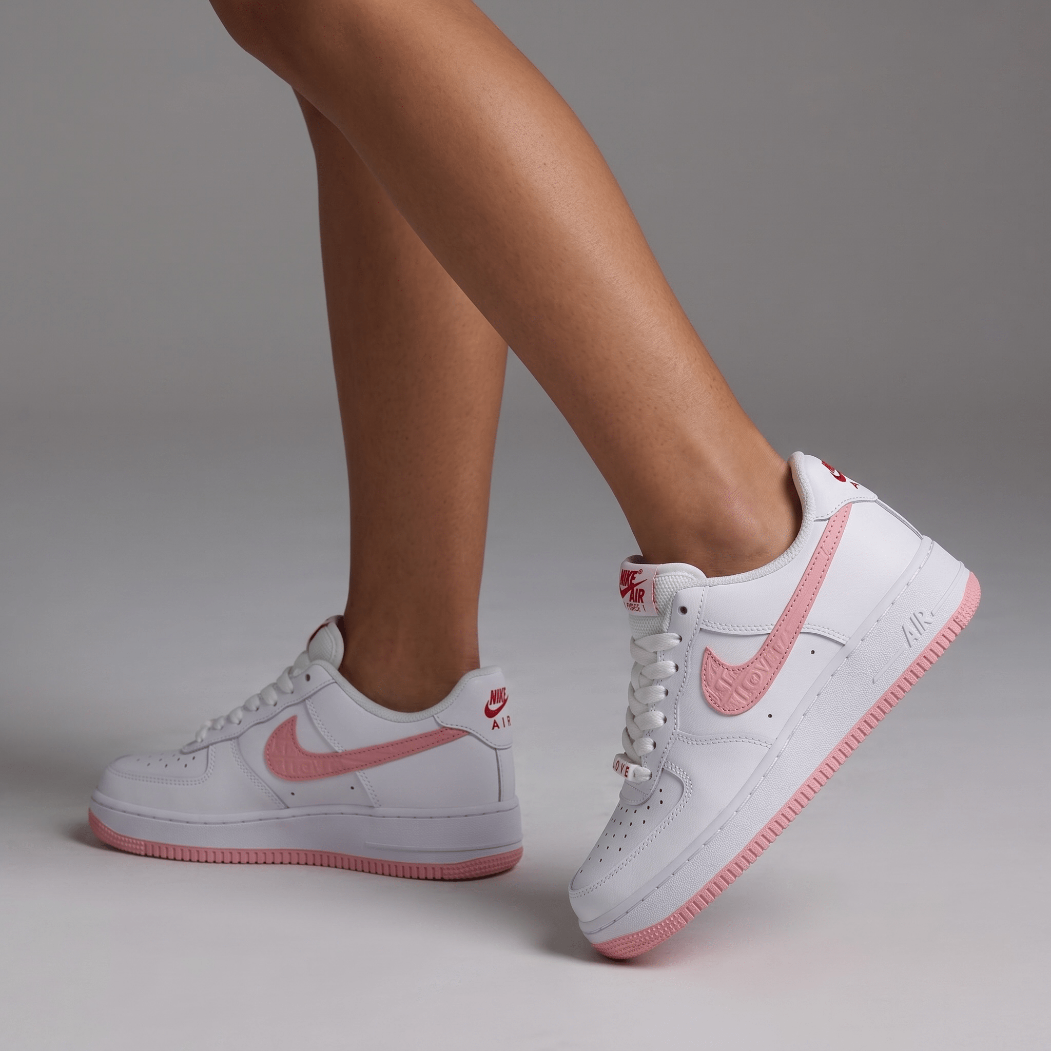 Nike Air Force 1 Pink Embroidery 🤍🌸👟
