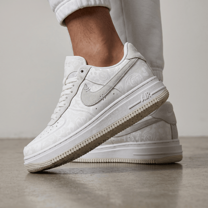 Nike Air Force 1 Triple White Monogram 🤍👟✨
