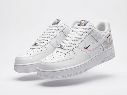 Nike Air Force 1 White Embroidered Monogram 🤍👟✨