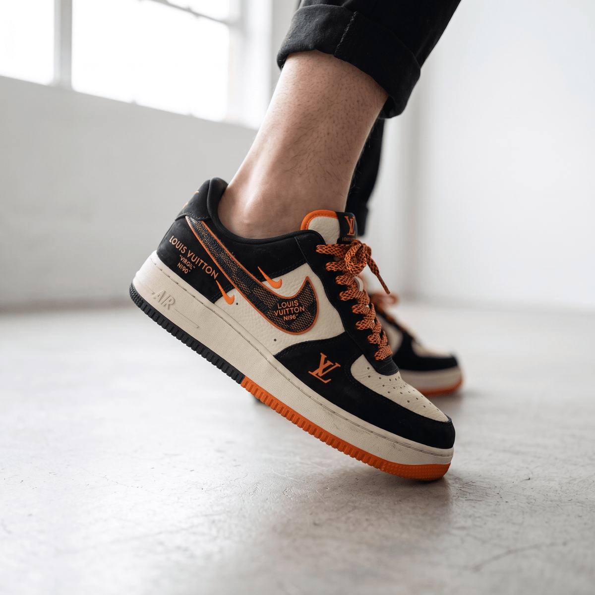 🧡🖤 Nike Air Force 1 x Louis Vuitton “Virgil” Edition 👟🔥