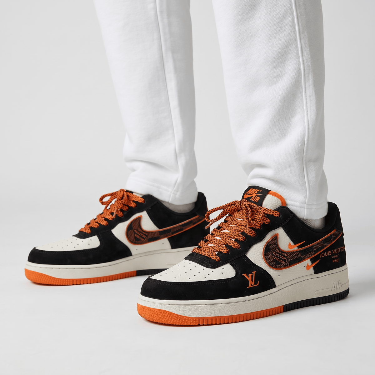 🧡🖤 Nike Air Force 1 x Louis Vuitton “Virgil” Edition 👟🔥