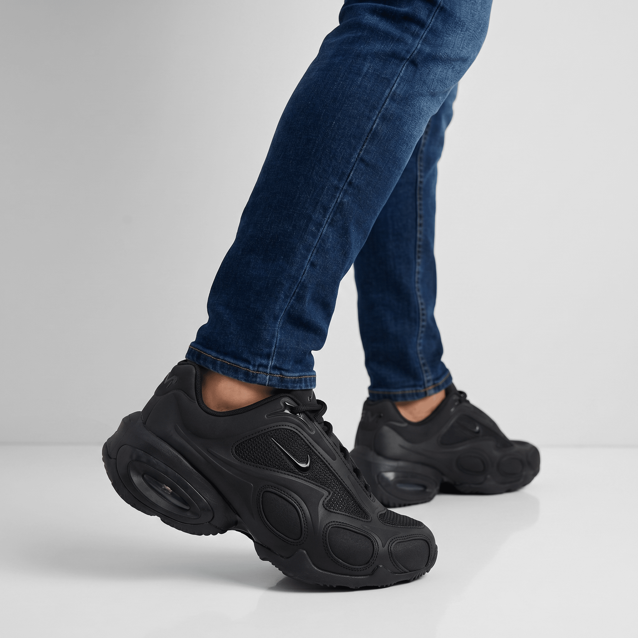 Nike Air Max Futuristic Triple Black Sneakers 🖤👟