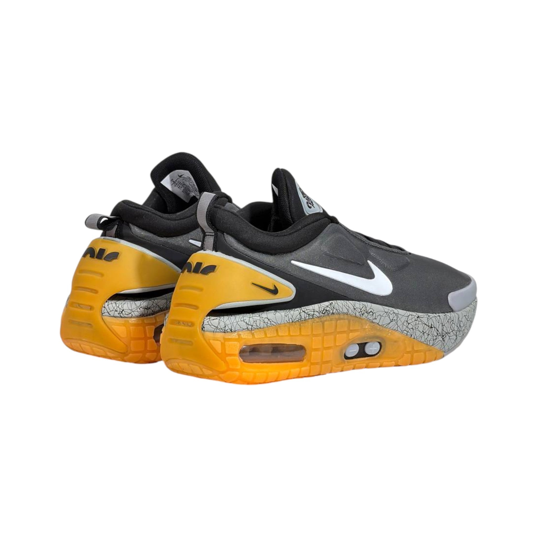 🩶🟡 Nike Air Max Slip-On Sneakers – Grey Volt Edition 👟⚡