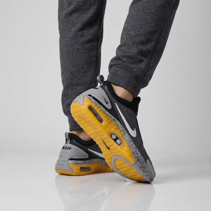 🩶🟡 Nike Air Max Slip-On Sneakers – Grey Volt Edition 👟⚡