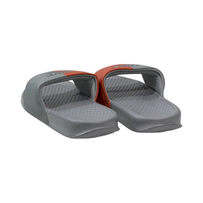 🩶🧡 Nike Benassi Dual Tone Slides – Grey & Orange Edition