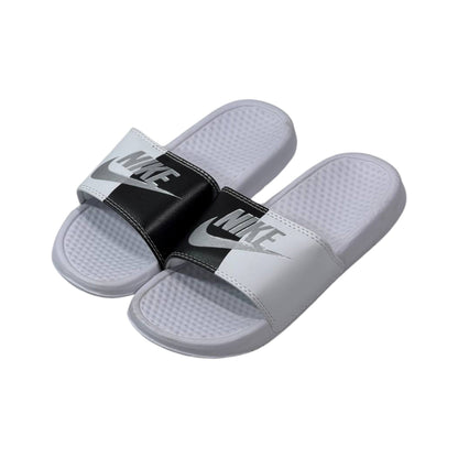⚫⚪ Nike Benassi Duo Slides – Black & White Edition