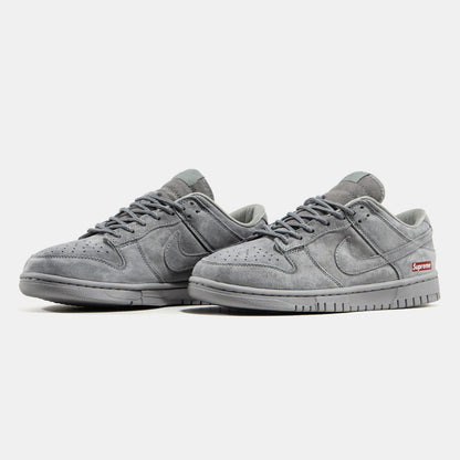 Nike Dunk Low Suede Supreme — Grey