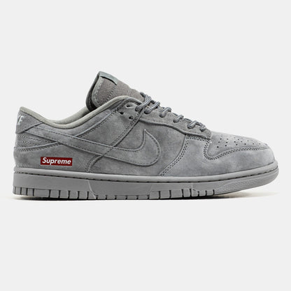 Nike Dunk Low Suede Supreme — Grey