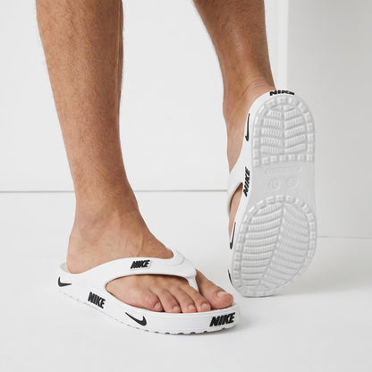 Nike Logo Flip Flop Comfort — White