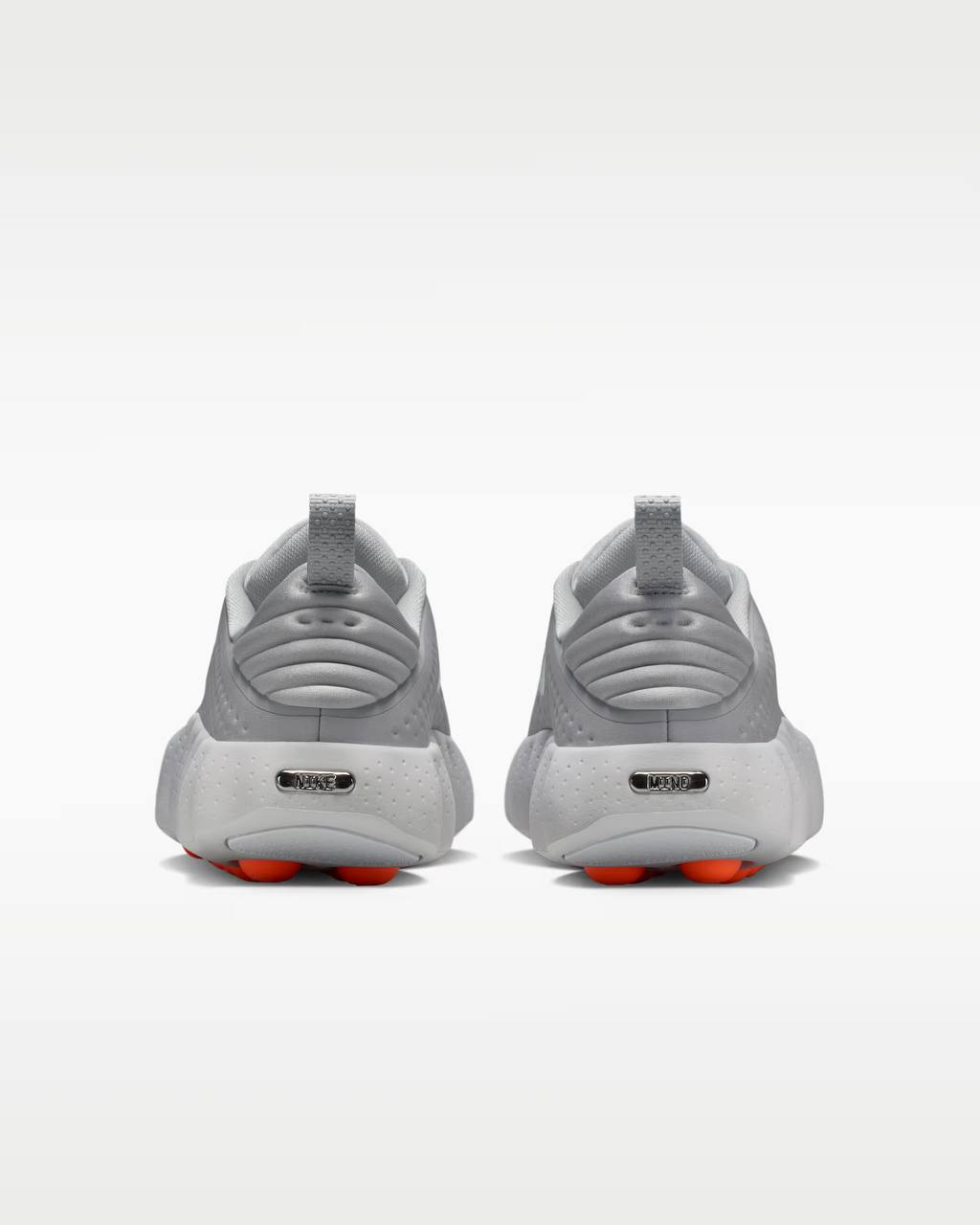 Nike Mind 001 Bubble Runner – Ice Grey & Lava Orange 🤍🧡