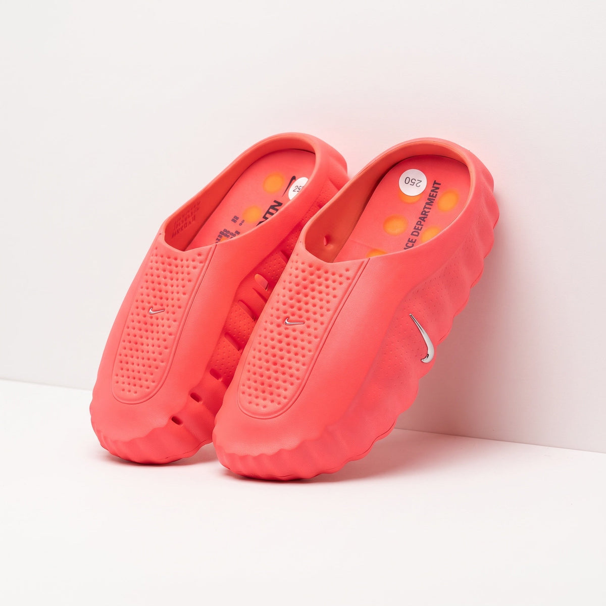 Nike Mind Foam Rubber Clog — Coral Red