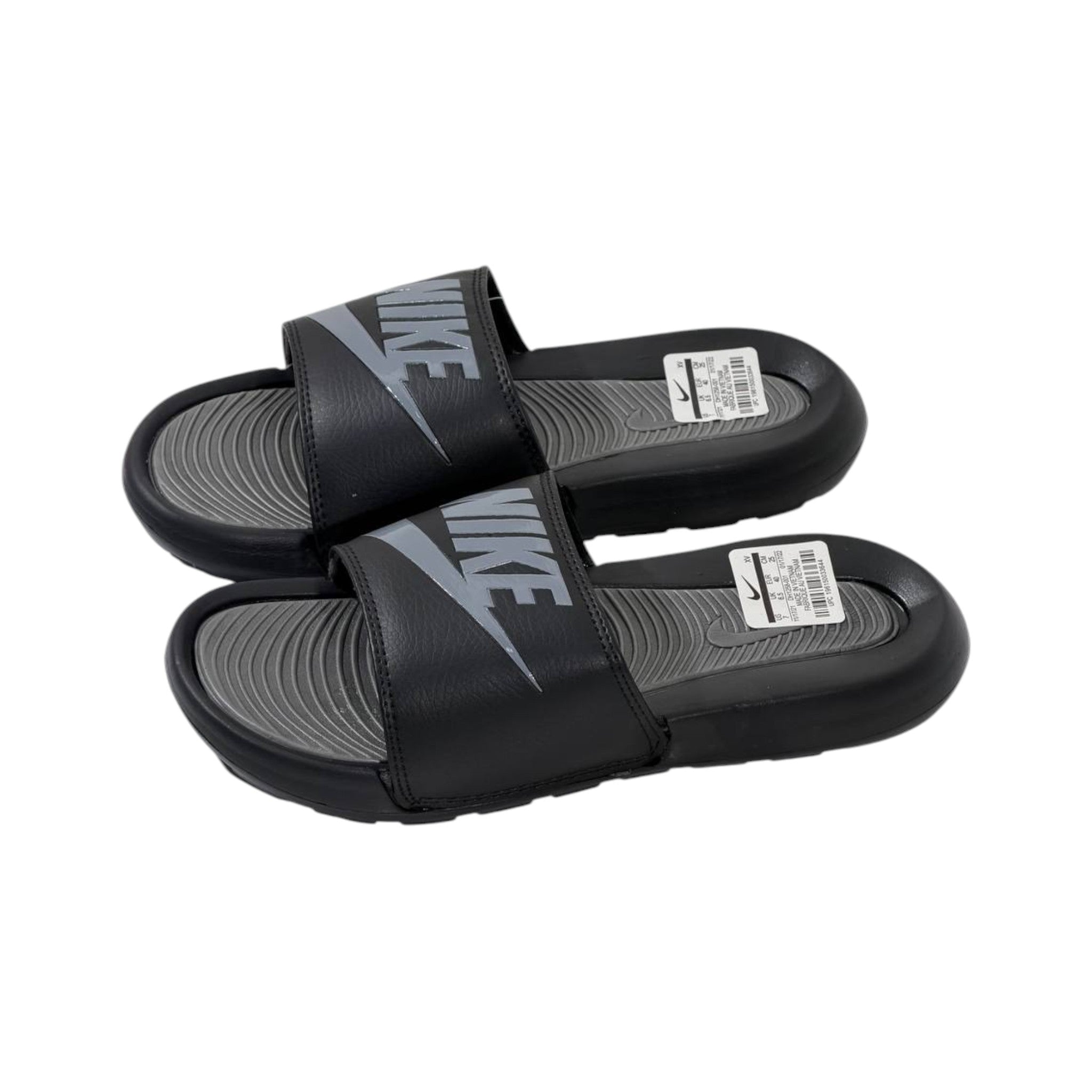 Nike Tech Comfort Slides – Black & Grey Edition 🖤⚡