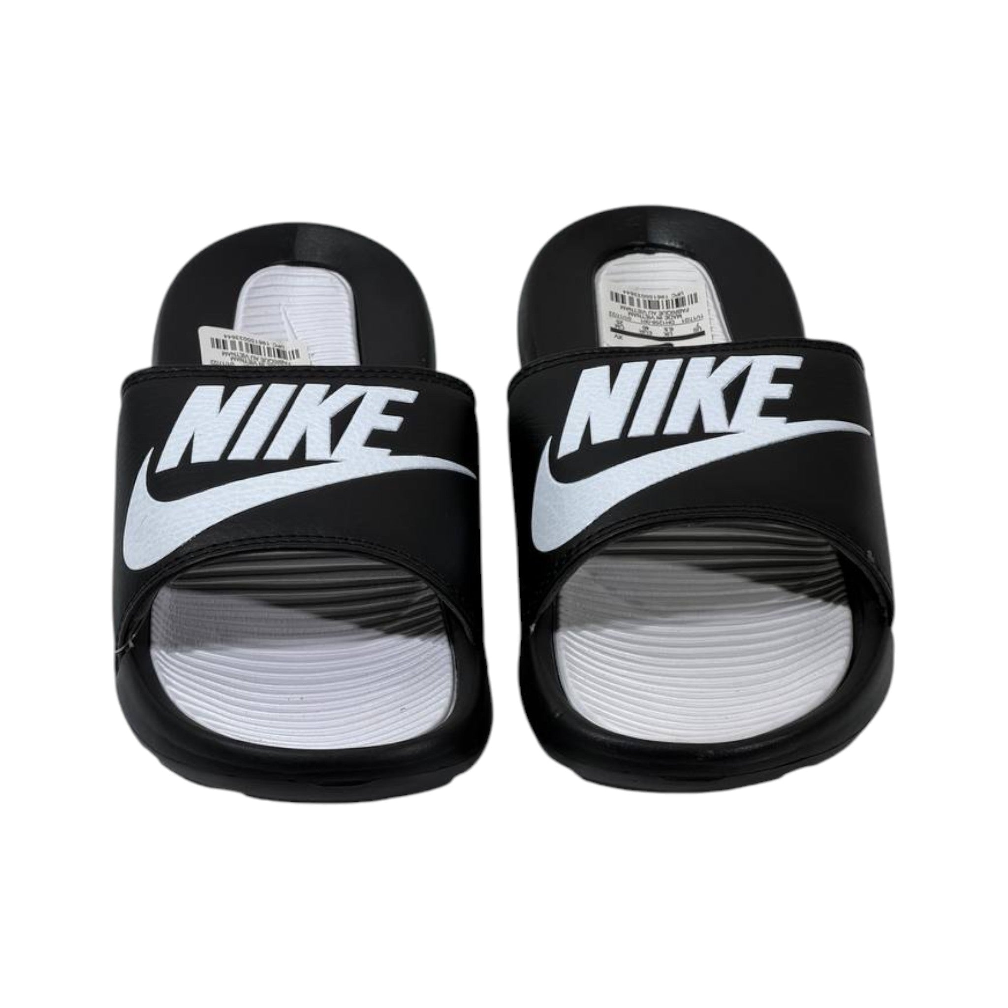 Nike Tech Essential Slides – Black & White Edition ⚫⚪🔥