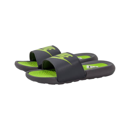 Nike Tech Volt Slides – Grey & Neon Green Edition ⚡💚