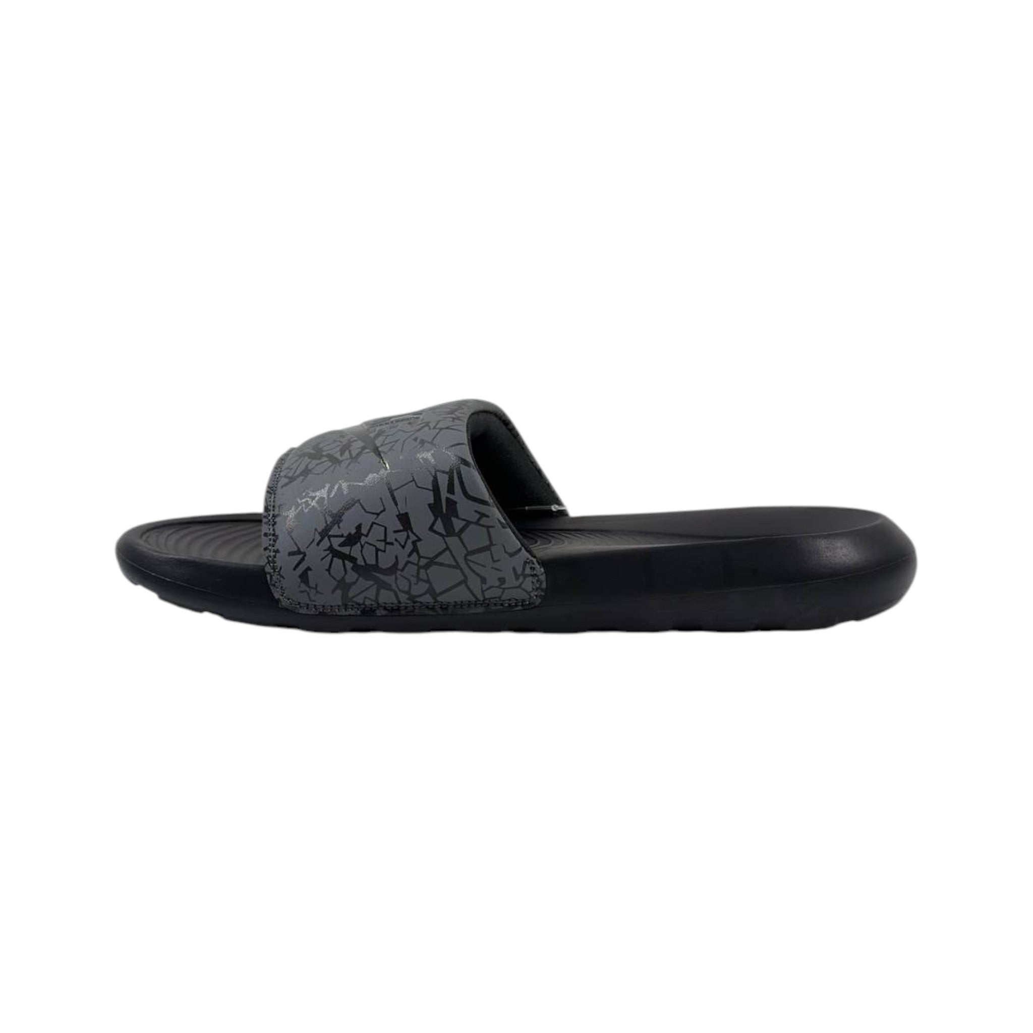 Nike Urban Crackle Slides – Grey/Black Edition ⚡🩶