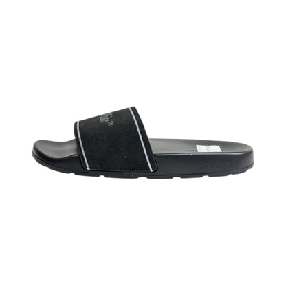 Off-White Black Logo Slides – Premium Streetwear Comfort Sandals 🖤👡