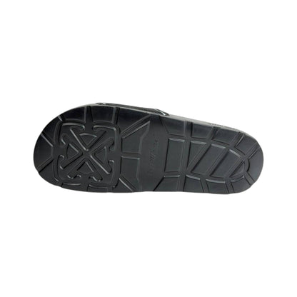 Off-White Black Logo Slides – Premium Streetwear Comfort Sandals 🖤👡