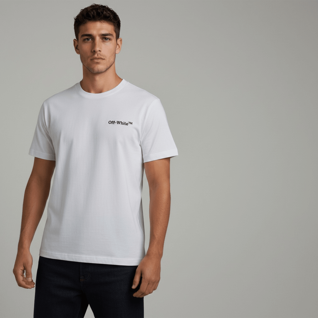Off-White T-Shirt — White Neon