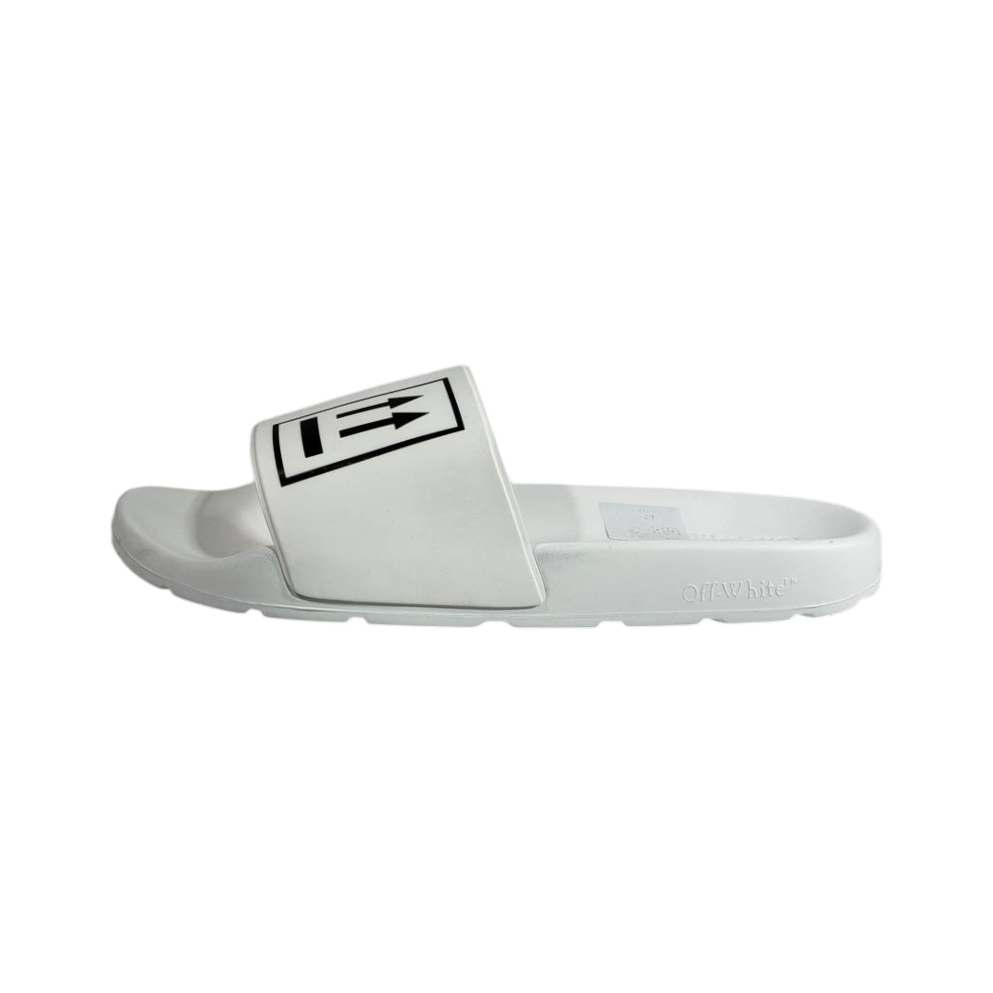 Off-White White Arrow Slides – Clean Street Luxury Sandals 🤍🖤