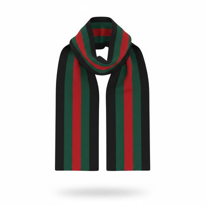 Gucci Web Stripe Knit Scarf – Iconic Green & Red Signature Design 🧣✨