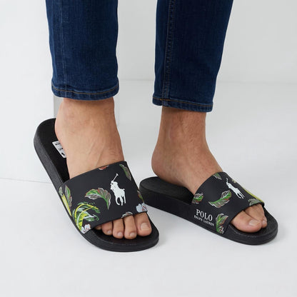 Polo Ralph Lauren Pool Slides — Black